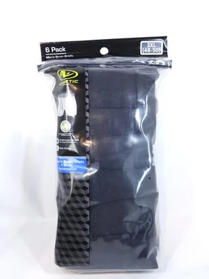 Paquete de 6 calzoncillos boxer de rendimiento de secado rápido negros talla 3XL Athletic Works para hombre Foto 1 de 4