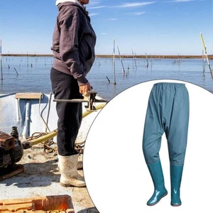 Waterproof Nylon/PVC Hip Waders Fishing Hunting Wader Gardening Wading Pants - Picture 1 of 44