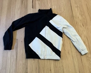 Chaqueta de Pista Adidas Originales EQT Malla Negra Blanca-Talla Pequeña Equipo Firebird - Imagen 1 de 7