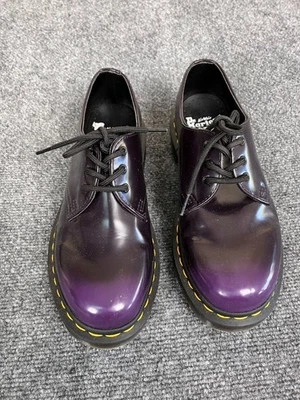 Dr Martens Vegan 1461 Oxford Rub Off Purple Black Shoes Unisex Size 7M/8L - Image 1 of 4