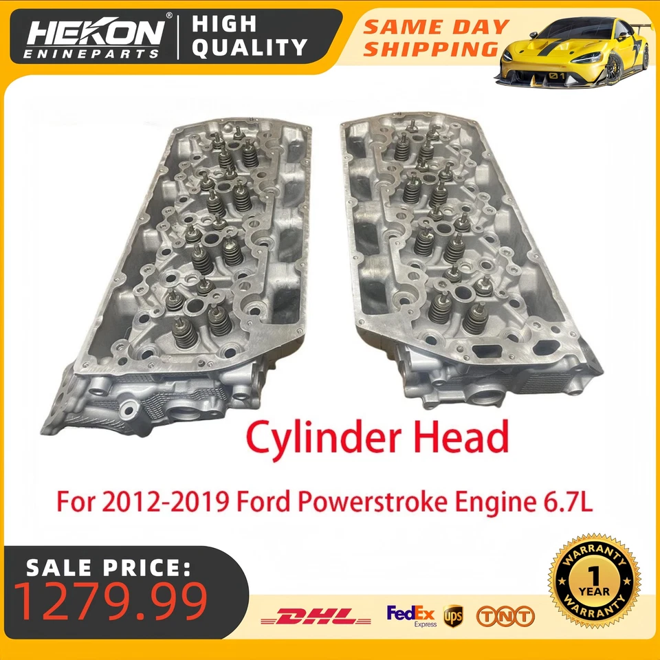 Left/Right Cylinder Head For 2012-2019 Ford F250 F350 6.7L V8 Diesel Powerstroke - Image 1 of 4