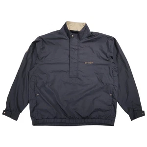 Vintage Footjoys Dryjoys Mens Golf Windbreaker Golf Y2K Size L Black - Picture 1 of 9