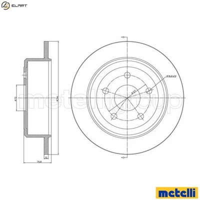 2x BRAKE DISC 23-1428C FOR JEEP WRANGLER/III/JK ENS 2.8L 4cyl WRANGLER III 3.8L - Image 1 of 4