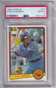 1983 DONRUSS RYNE SANDBERG #277 * CUBS * ROOKIE * HOF * QUASI NUOVO-MT PSA 8 * - Foto 1 di 1