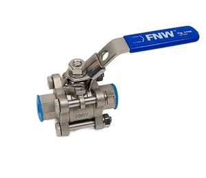 FNW 1/4 inch Full Port FPT 1000# Stainless Steel Ball Valve - Picture 1 of 1