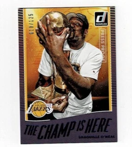 2017-18 Donruss The Champ Is Here Shaquille O’Neal Press Proof 18/125 MP100 - Picture 1 of 2