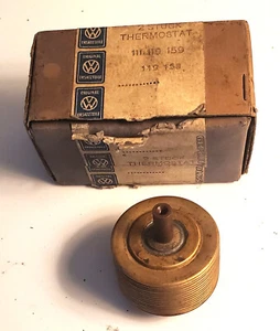 VINTAGE VW AIR-COOLED THERMOSTAT 111 119 159 - NEW IN ORIGINAL VW BOX - Picture 1 of 3