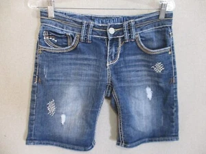 Hydraulic Thick Stitch 9" Jean Shorts Size 7/8 - Picture 1 of 4