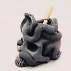 3D Snake Skull Ashtray Silicone Mold Handmade DIY Mold Plaster Flower Pot Mold