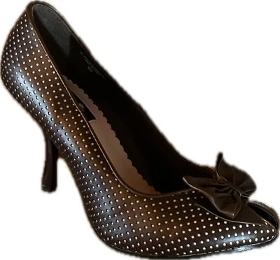 Lei 3” Heels Brown With Pink Dots - Image 1 of 4