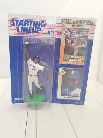 NEW! Ken Griffey Jr Starting Lineup '93 Figure and card MLB Seattle Mariners Exc Cover