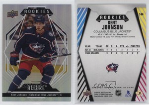 2022-23 Upper Deck Allure Rookies Kent Johnson #144 Rookie RC
