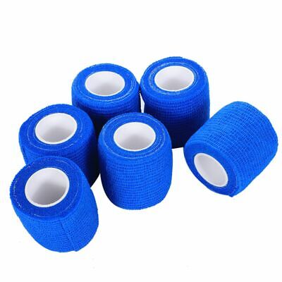 6 PCS First Aid Medical Self-Adhesive Elastic Bandage Gauze Tape Blue, 5cm • 6.84€
