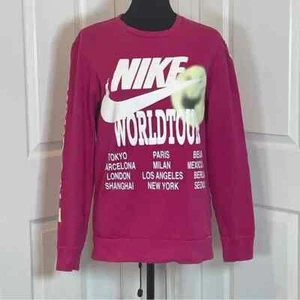 Nike World Tour 'Move Your Body' Pink Glow in the Dark Sweatshirt Unisex Size S - Picture 1 of 7
