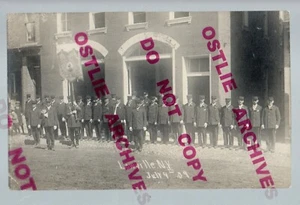Lowville NEW YORK RPPC 1909 FIRE DEPARTMENT Firemen nr Carthage Rome Watertown - Picture 1 of 3