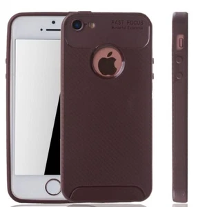 Apple iPhone 5 / 5s / SE Etui Case Komórka Cover Ochrona Pokrowiec Futerał ochronny Brązowy - Zdjęcie 1 z 4