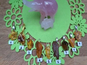 Bernstein Kettenanhänger S925, verg., 9 verschiedene Arten, Preis je Stück, 33.5 - Bild 1 von 2