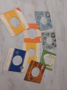 8 Alte Single Schallplattenhüllen Aus Den 60ern - Bild 1 von 6