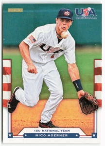 Nico Hoerner Panini 2012 novato de béisbol de Estados Unidos - Chicago Cubs - Imagen 1 de 2