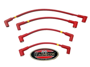 Magnecor Spark Plug Cables for Fiat Punto 1.4 GT Turbo - Magnetoresistive Rally Reds - Picture 1 of 5