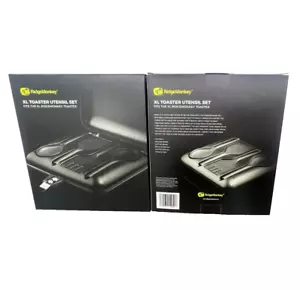 Ridge Monkey Toaster Premium Camping XL Utensil Set Only, Black - 2 pack - Picture 1 of 5