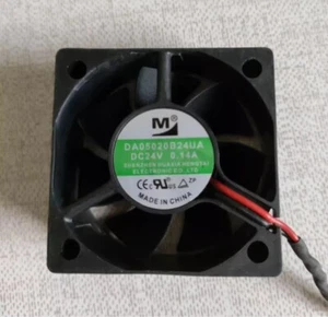 1PCS DA05020B24UA 5020 DC24V 0.14A 5CM 2-wire Inverter Cooling Fan - Picture 1 of 1