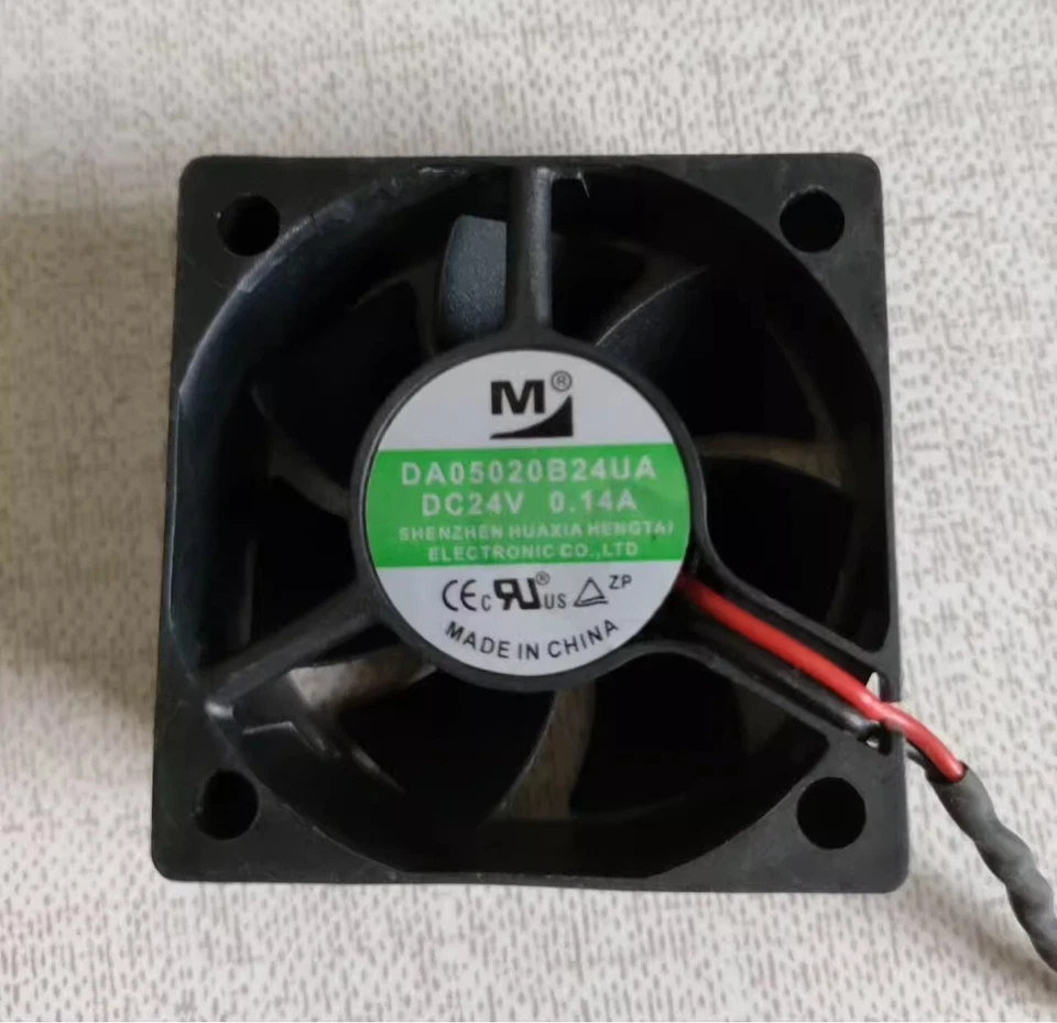 1PCS DA05020B24UA 5020 DC24V 0.14A 5CM 2-wire Inverter Cooling Fan - Image 1 of 1