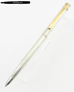 Older Diplomat Attache Ballpoint Pen in Silver Plated Cisele / W.-Germany (1) - Picture 1 of 6