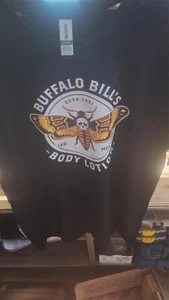 New Buffalo Bills Body Lotion Size Large Black Gildan Mens T Shirt - Picture 1 of 1