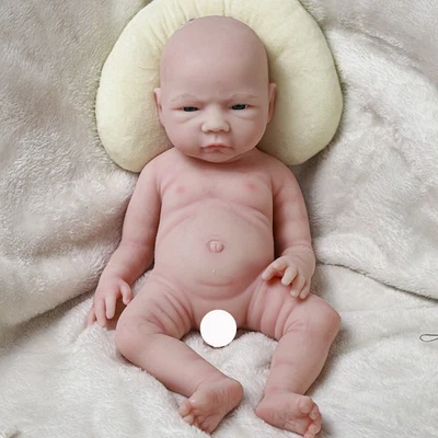 TOUCH BABY New 18.5'' Big Reborn Full Body Silicone Doll Adorable Smile Newborn Baby Boy