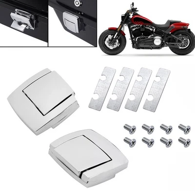 Para Harley Road King Touring Electra Glide 1988-2013 paquete de pestillos cromados Tour Foto 1 de 4