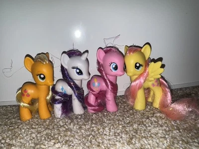 My Little Pony Hasbro G4 Lot Of 4 Main 6  Brushable Tinsel Royal Ball Canterlot - Image 1 of 4