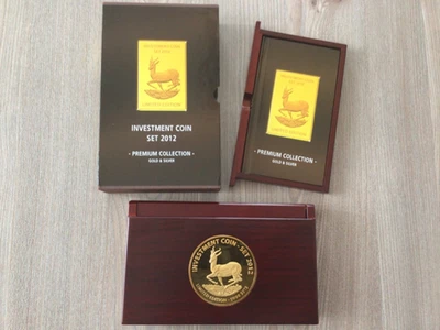 Investment Coin-Set 2012, Anniversary Edition,Gold Silber, Krügerrand Springbock - Bild 1 von 4