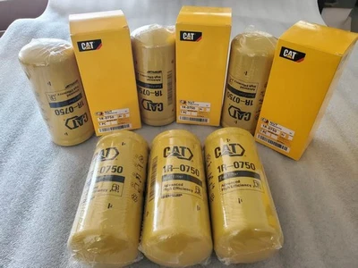 NEW CAT FUEL FILTERS 1R-0750 / CATERPILLAR OEM 1R0750 6 Pack - Imagem 1 de 4