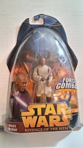 Figura Star Wars La Venganza de los Sith Mace Windu #10 2005 combate de fuerza - Imagen 1 de 4