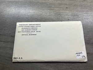 1965 SMS (Special Mint Set) 5 Coins Set UNOPENED-w/40% Silver Kennedy-040625-32 - Picture 1 of 4