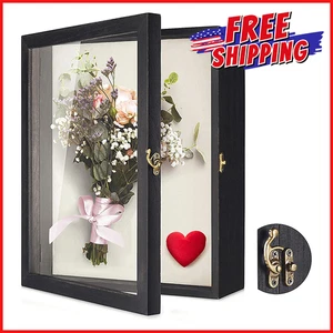 FLORES SOMBRA CAJA MARCO VITRINA Vidrio Ventana Memoria Boda Ramo Box - Imagen 1 de 8