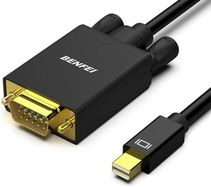 BENFEI Mini DisplayPort to VGA 6 Feet Cable, 6 Feet, 1 PACK  - Picture 1 of 7