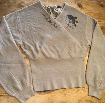 Suéter tejido envolvente sintético marrón Disney Her Universe Star Wars Rey I Am All Jedi XS Foto 1 de 4