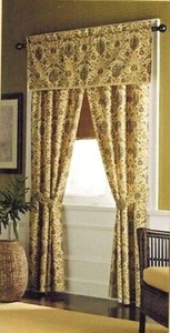 Ralph Lauren Marrakesch Gardine Panel Paar & Volant Neu in Verpackung 84" L Raffbänder Vorhänge - Bild 1 von 11