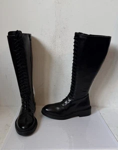Botas negras JD Williams Super Curvy talla UK 4 EU 37 ajuste extra ancho - Imagen 1 de 16