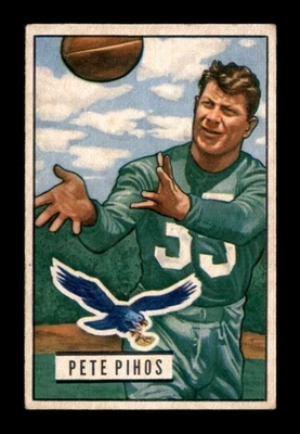 1951 Bowman #46 Pete Pihos   VGEX X3311022 - Image 1 of 2