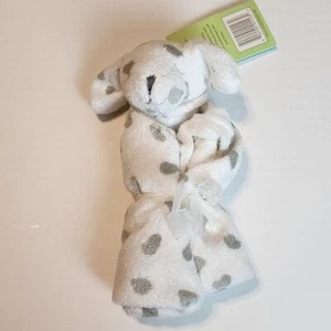 Angel Dear sleeping puppy dog lovey security blanket white gray spots - Picture 1 of 5