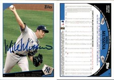 Mike Mussina Signed 2009 Topps #41 Card New York Yankees Auto AU
