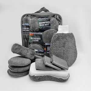 9Pcs Car Cleaning Kit Microfiber Car Detailing Clean Tools for Interior Washing - Picture 1 of 5
