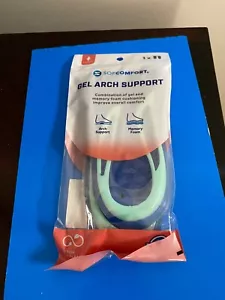 NEW WOMENS SIZE 5-11 SOF COMFORT GEL ARCH SUPPORT MEMORY FOAM INSOLE-TRIM TO FIT - Picture 1 of 10