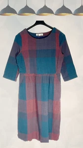 Ex Seasalt Women’s ¾ Sleeve Sands Dress in Garvinack Midnight Cobble - Picture 1 of 3