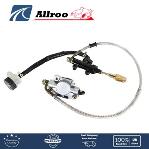 Go Kart Golf Cart ATV Rear Hydraulic Brake Assembly Caliper Master Cylinder Kit - Picture 1 of 7