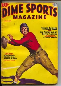PULP: Dime Sports 11/1937-Popular-Football cover-Story of Red Grange-Overhan... - Picture 1 of 1