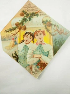Lion Coffee Woolson Spice Co.Merry Christmas Christmas Victorian Trade Card - Picture 1 of 5